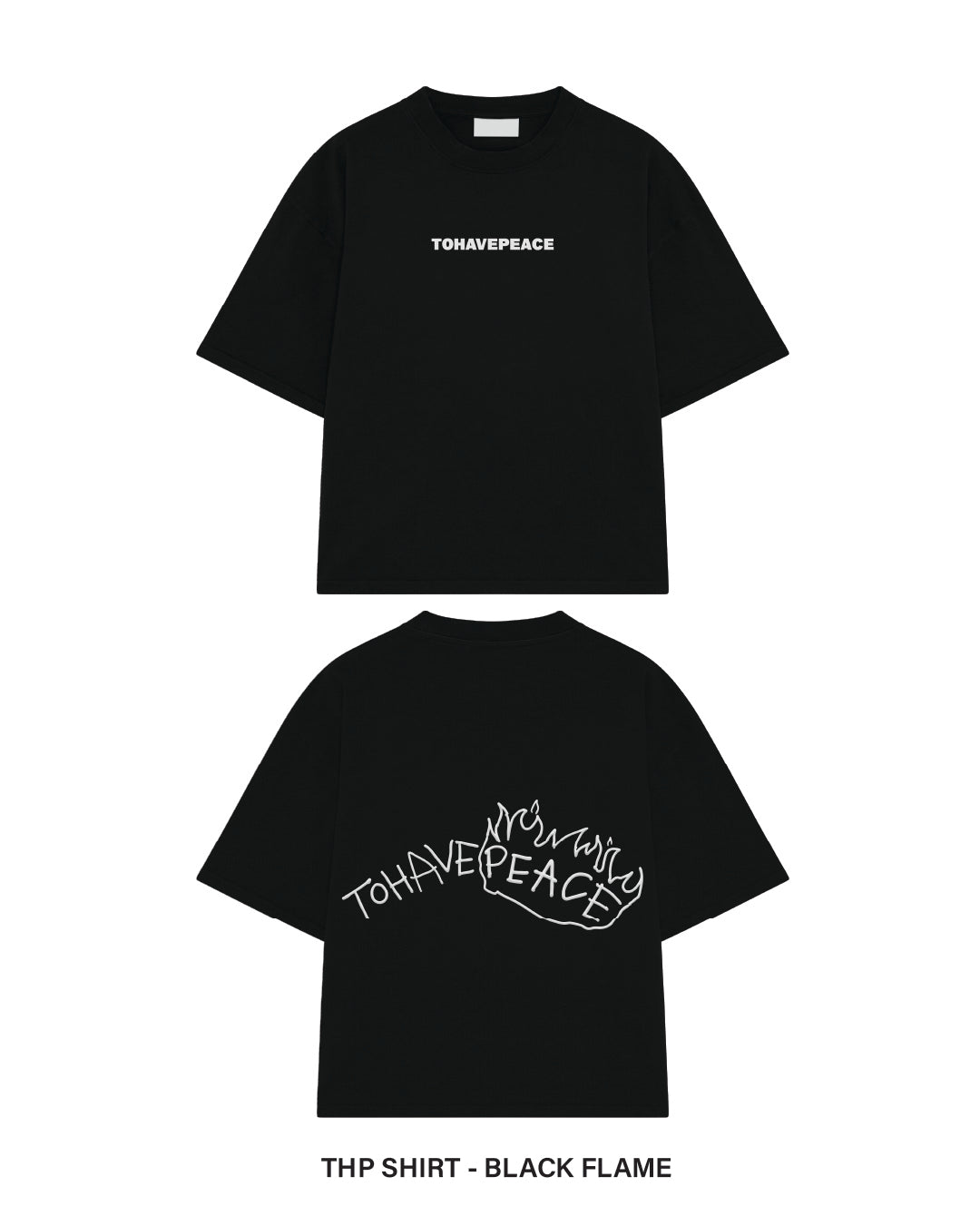 THE SHIRT - BLACK FLAME