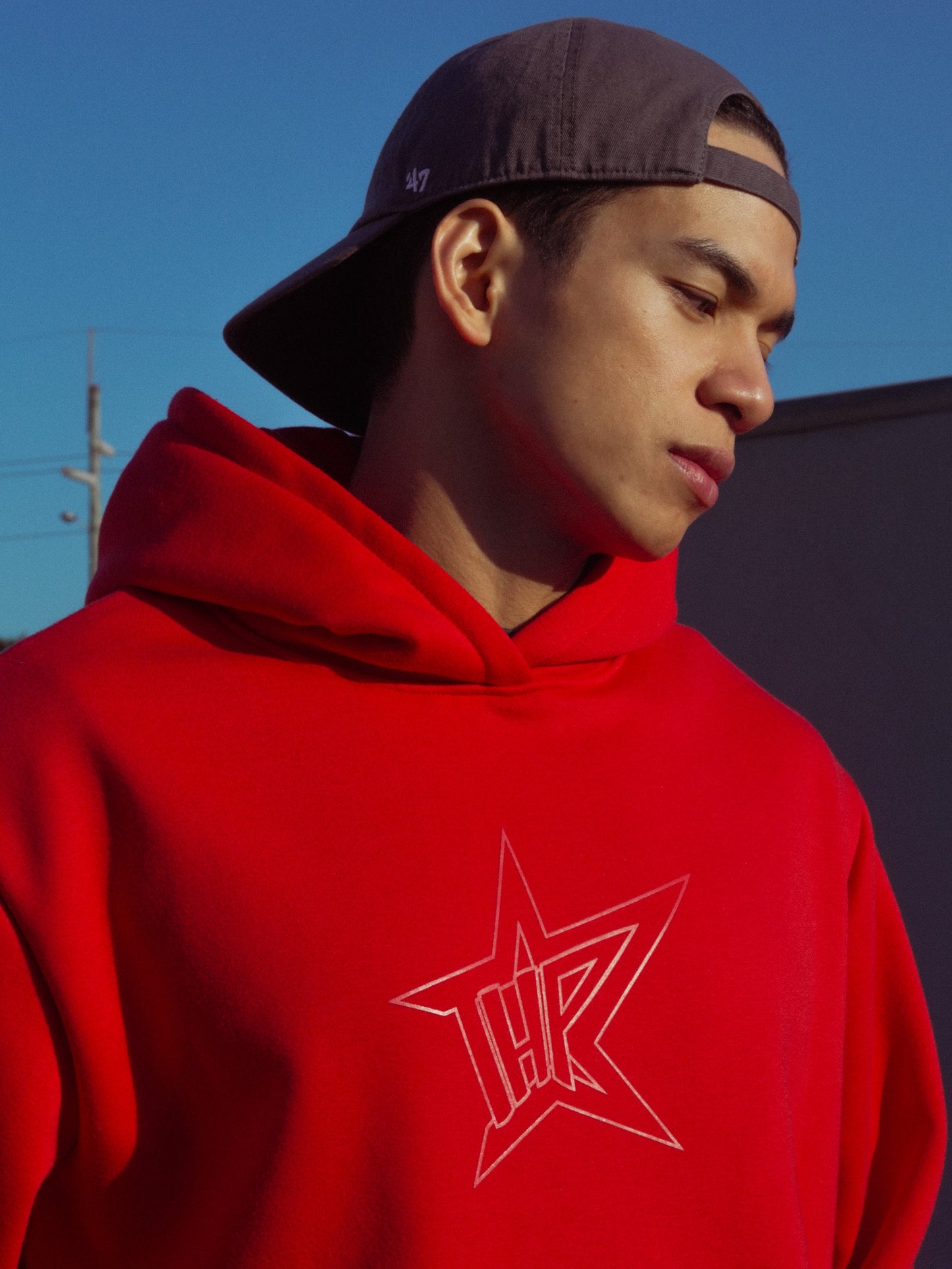 THP HOODIE - RED VISION