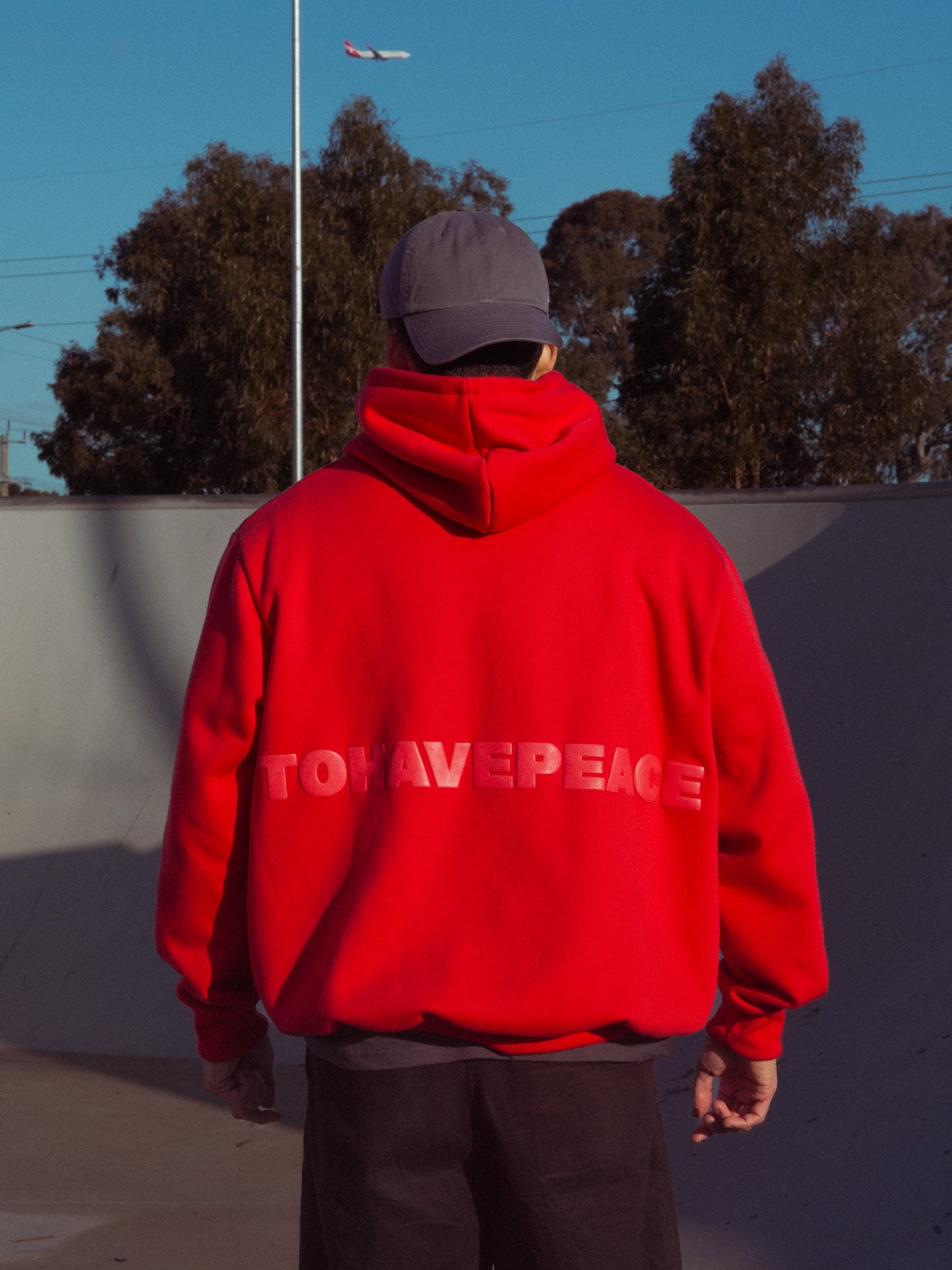 THP HOODIE - RED VISION